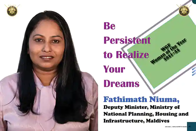 Ms Fathimath Niuma WGF Magazine June 2022