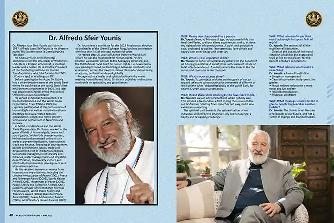 Dr Alfredo Sfeir-Younis WGF Magazine June 2023