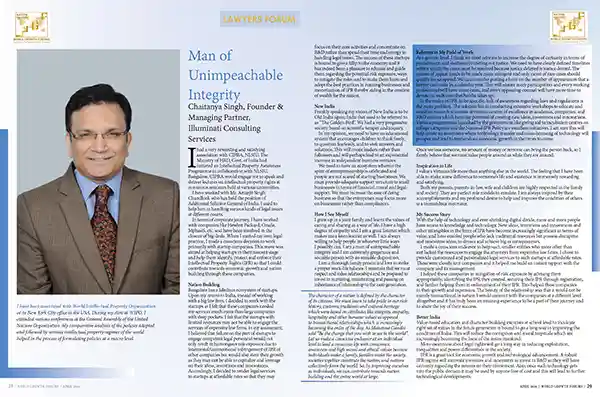 Dr Alfredo Sfeir-Younis WGF Magazine June 2023